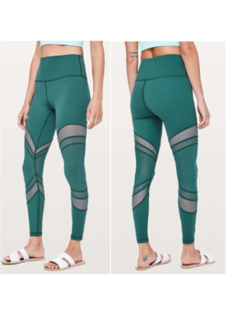 Lululemon Seek The Heat Tight In Green Jasper - 2
